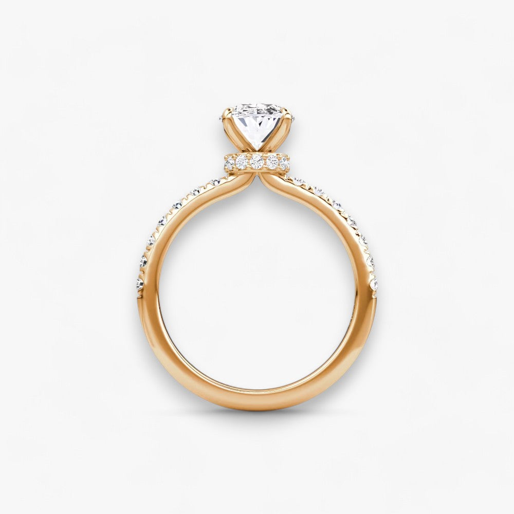 JOIE (Oval Rosegold mit Pave)